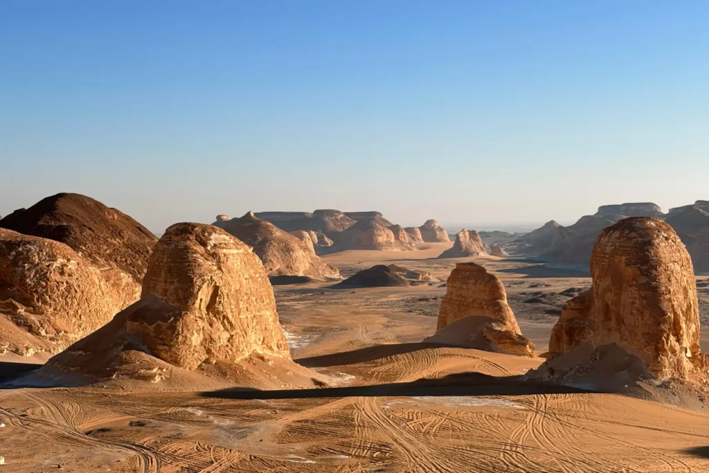 Rock formations of Agabat Valley near the White Desert
