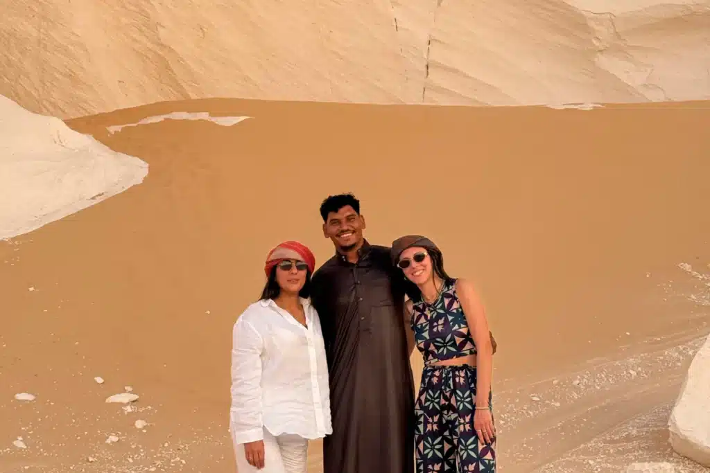 is the White Desert safe: A local guide with travelers in the White Desert