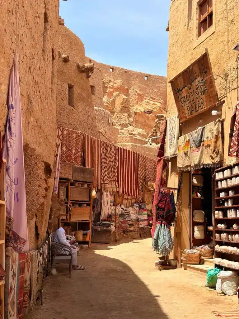 Handicrafts market in the old town of Shali, Siwa