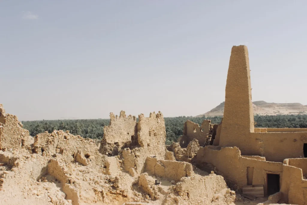 Ancient temple ruins in Siwa Oasis
